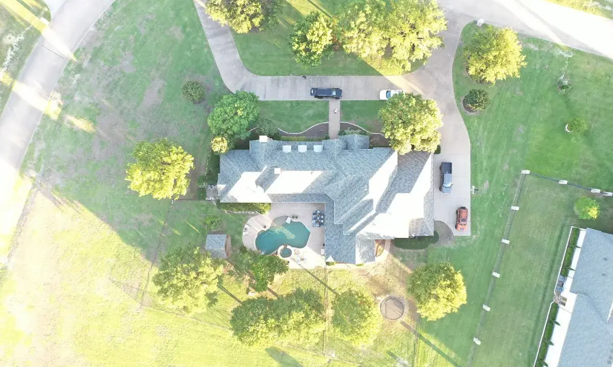 New shingle roof installation on a home in Yoakum